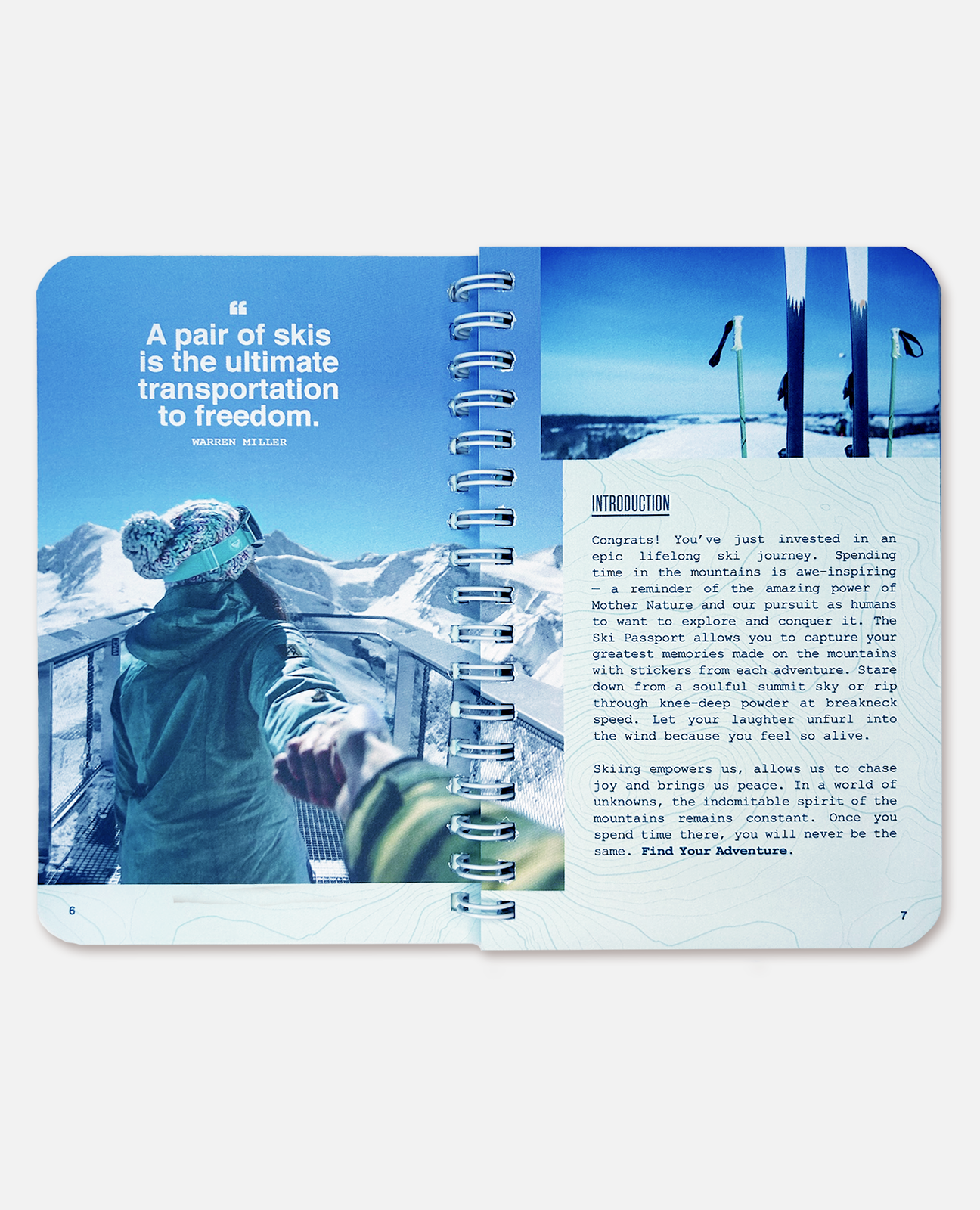 The Ski Passport Journal Introduction page preview