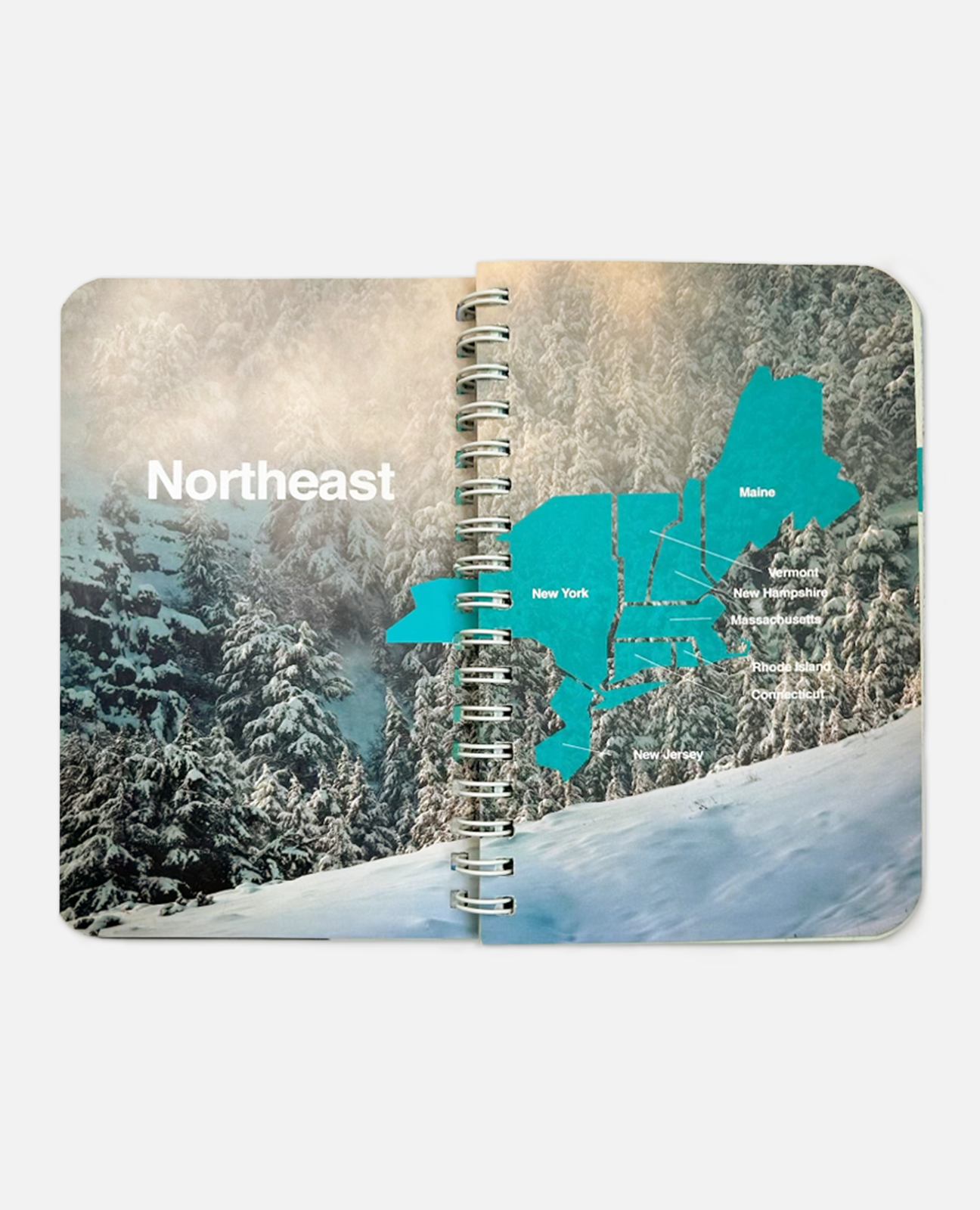 The Ski Passport Journal Northeast map regions page preview