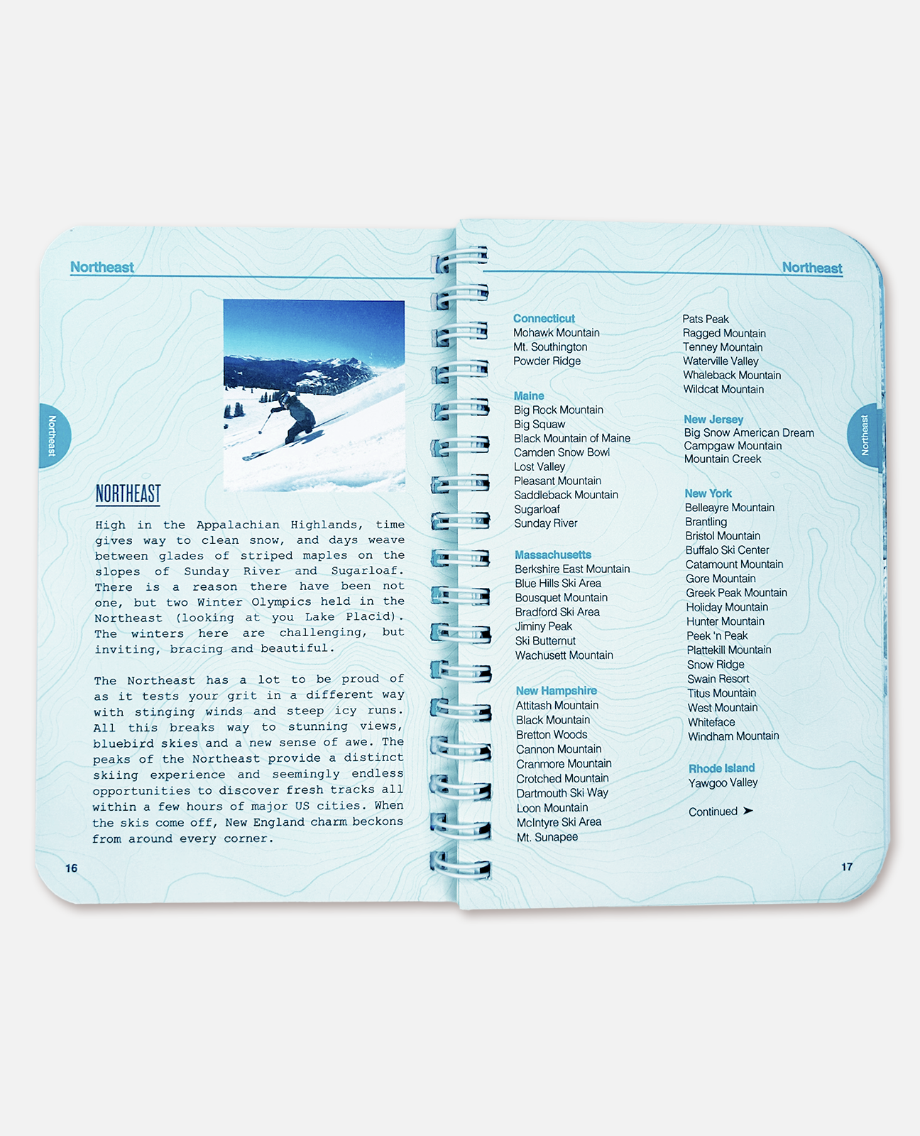 The Ski Passport Journal Northeast ski resorts page preview